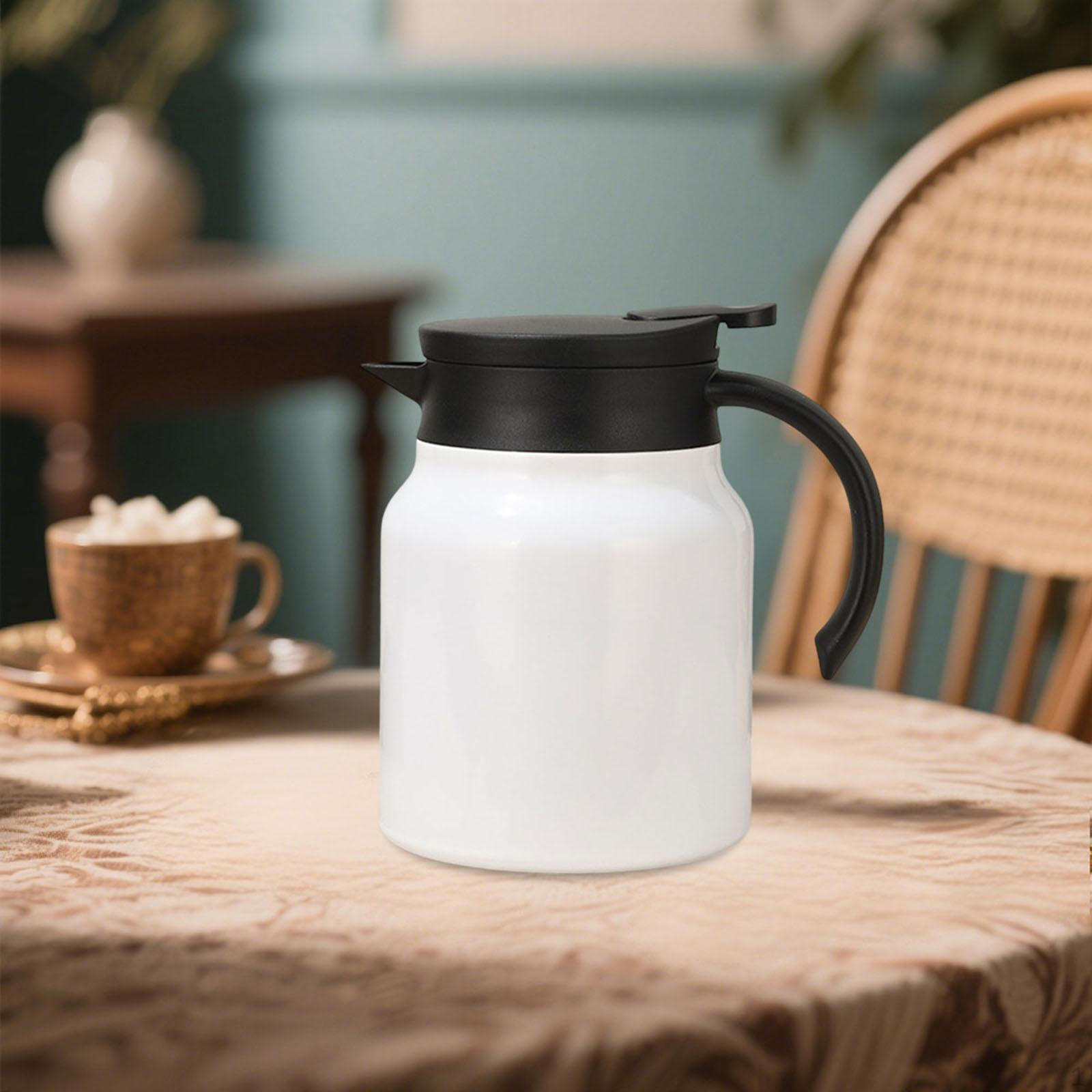 

Coffee Machine with Insert And Vacuum Insulation, Flask for Water, Ideal The Living Room. білий