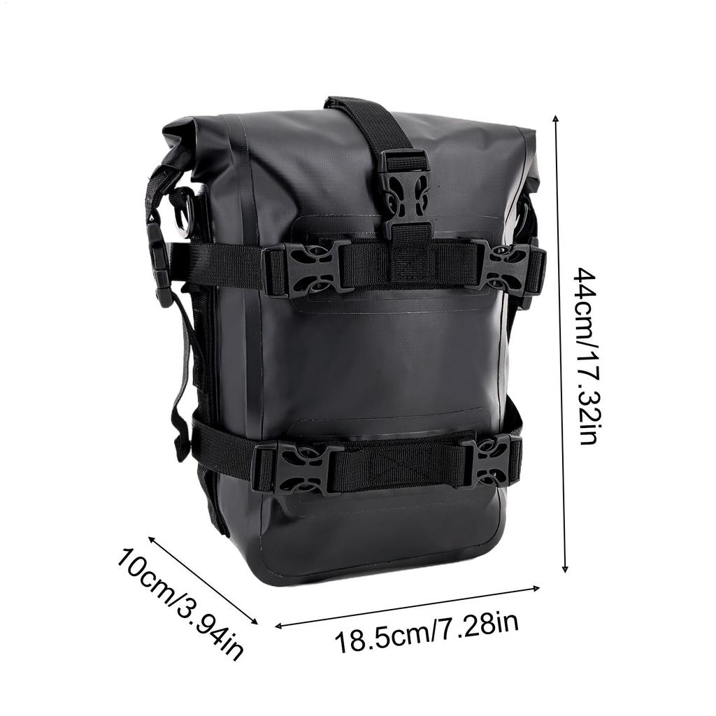 Waterproof Motorcycle Tail Bag 6-8L PVC Saddle Dry Luggage Outdoor Back Sear Pack Motorbike Pannier Shoulder Bag Travel Storage