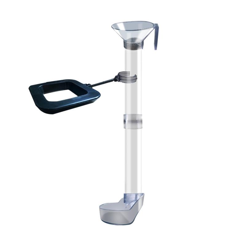 

Feeding Food Tube for FishTank Feeding Tools with Dish Bowl Easy Clean Transparent Crystal Shrimp Pot 1