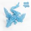 3D Printed Dinosaur Wyvern Figurine with Movable Wings & Joints - Dragon Egg Toy Action Figure