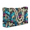 popular striped beach bag large-capacity travel storage bag bold cotton portable shopping environmental tection bag