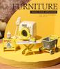 Miniaturowe Meble Rodzina Leśna Akcesoria do Pralki Domek dla Lalek Symulowana Zabawka Dziecięca DIY Mini Pranie Prezent Dla Dzieci
