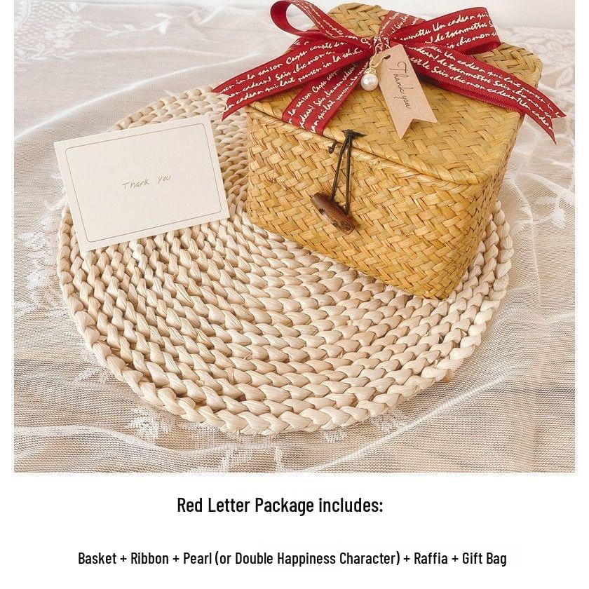 Creative Rattan Woven Wedding & Bridesmaid Souvenir Gift Box