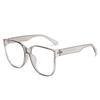 New ins wind large frame flat mirror, anti-blue light black frame glasses Internet celebrity plain thin glasses frame myopia glasses