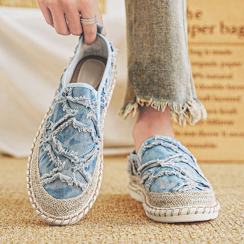 Mode Herren Freizeitschuhe Koreanischer Stil Canvas Weich Junge Studenten Sneaker Nicht-Leder Größe 44 Mode 2025 Arbeit Neuheiten Angebote Herrenschuh