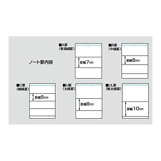 KOKUYO Note Campus Note Dotted Ruled B5 B Ruled Green 30 Sheets 10 Books Set No-3CBT-GX10