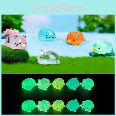 Miniaturas de Animales Decorativas de Resina Para Paisajes en Miniatura DIY Brillan en la Oscuridad