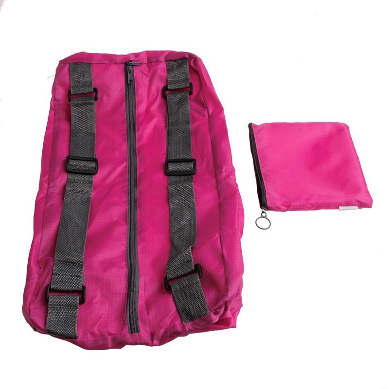 

Унисекс Спорт на открытом воздухе Пешие прогулки Кемпинг Складной нейлоновый рюкзак Дневной рюкзак розы красного