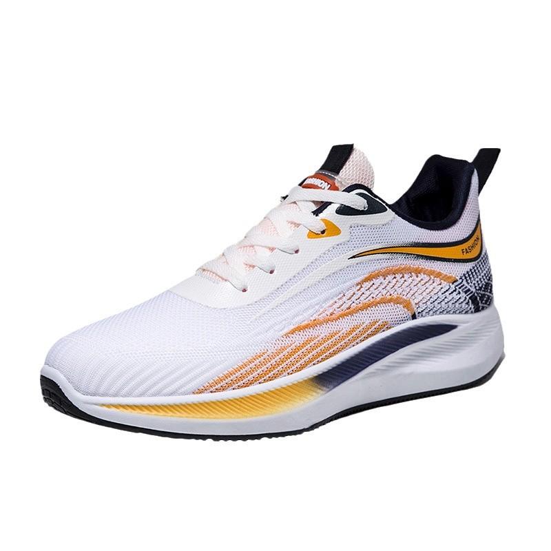 2025 New Men's Sports Shoes Fly Weaving Breathable Trend Platform Explosion Internet Celebrity Casual Running Men's Shoes