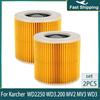 Wet Dry Hepa Filter for Karcher Vacuum Cleaner A2004 A2054 A2204 A2656 WD2.250 WD3.200 WD3 Cartridge Filter Replace Parts
