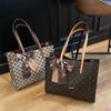 Women's Trendy Letter Print Versatile Shoulder Tote Bag