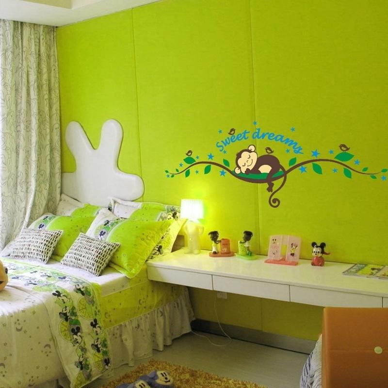 2018 Cool Cheeky Monkey Removable Wall Sticker Decal Vinyl Kid Nursery Baby Decor