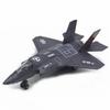Alloy Large Pull Back F-35 Fighter Aircraft Model Music LED Airplane Toy Gift