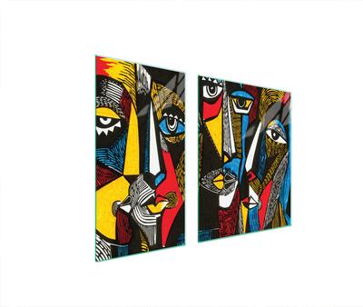 SZKLANA PŁYTA OCHRONNA NA KUCHENKĘ 90x52 POP ART.