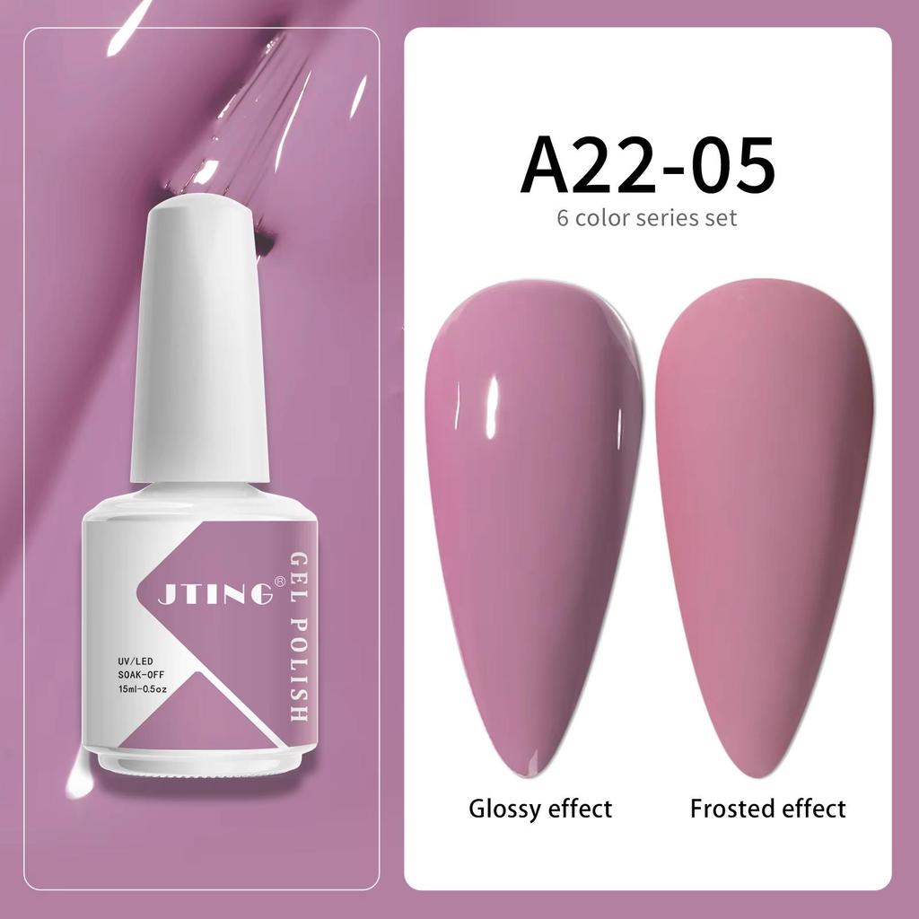 JTING Free Sample Design Your Own Gel Nail Polish Bottle 6colors Uv Gel Polish Box Set Private Label Nail Supplier Vendor