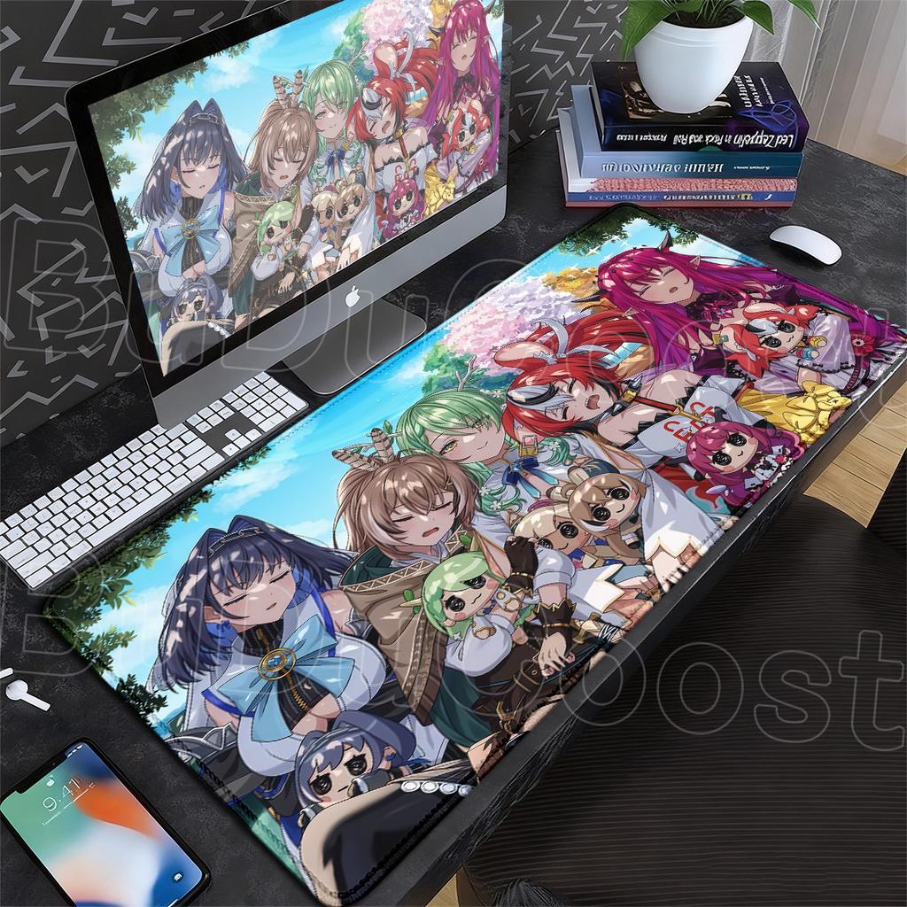 Hololive Cute Girl Ouro Kronii Laptop Keyboard Carpet Computer Gaming Accessories HD Printing Office Decoration Cabinet Mousepad
