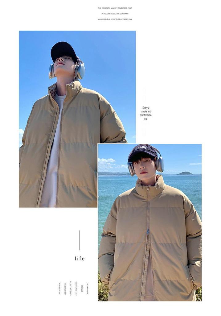 2025 Autumn/Winter Trendy Korean Style Stand Collar Couple Cotton Jacket - Bestseller In Cross-Border Outerwear