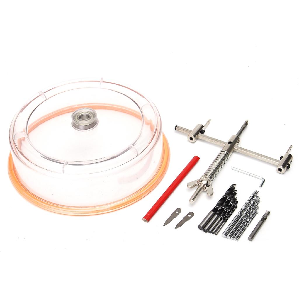 Tak Trebearbeidingsbor Justerbar Downlight Hullsag Takvegg TCT HSS Kutter Hullsag 200 mm T0235 Støvdeksel