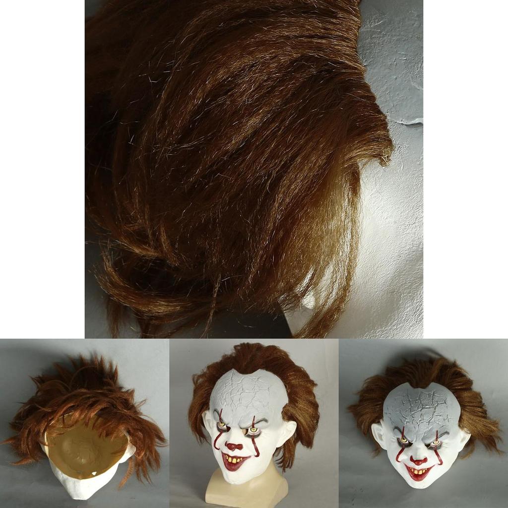 Maschera in Lattice Autentica di Pennywise da It di Stephen King Perfetta Per Eventi di Halloween e Cosplay
