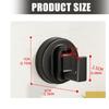 Vacuum Wall Hook With Strong Adhesive No Residues Removable Space Aluminum Towel Hanger For Bathroom Bedroom Door