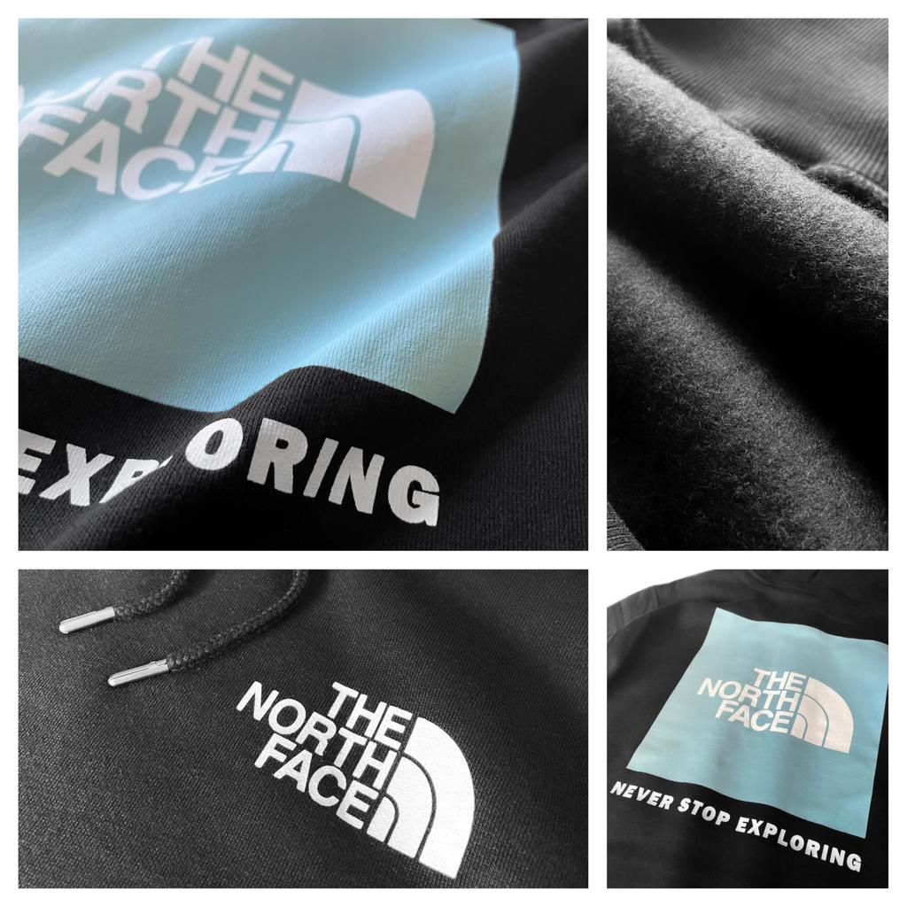 The North Face Box NSE TNF Print with Back Print and Box Size Small Men's Hoodie, Black/Art Logo, [Used]