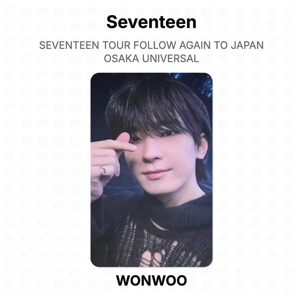 Seventeen TOUR FOLLOW AGAIN TO JAPAN OSAKA UNIVERSAL Official Photocard