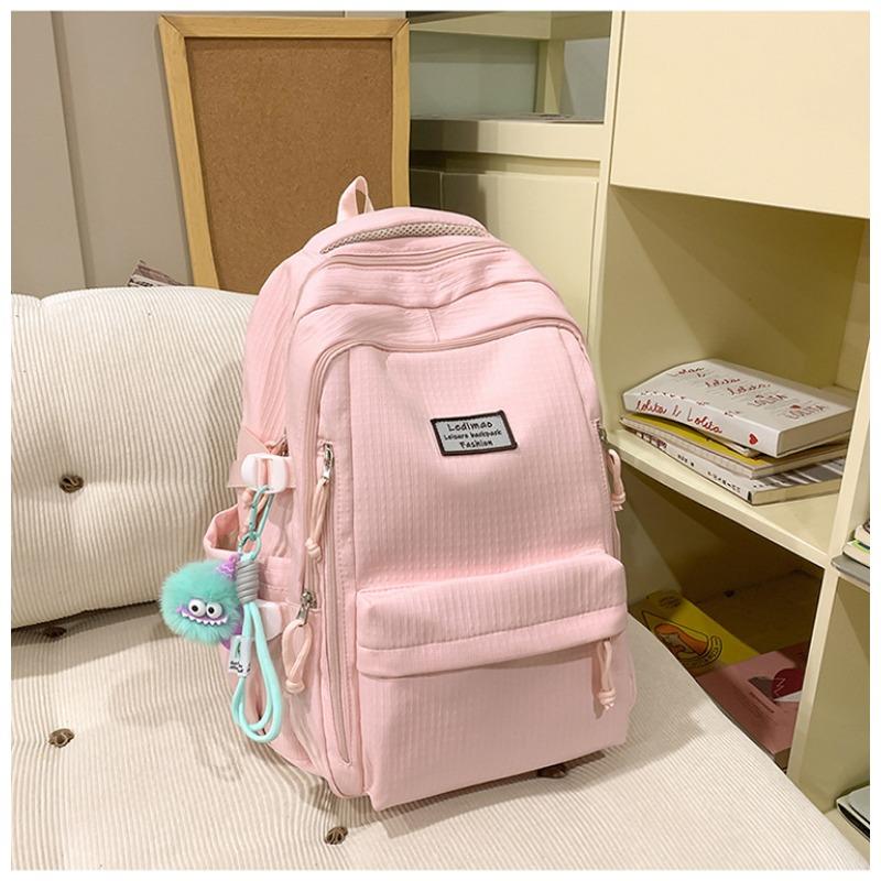School Bag New High Value Fresh Sweet Candy Color Backpack Junior High School Students Lightweight Travel Backpack