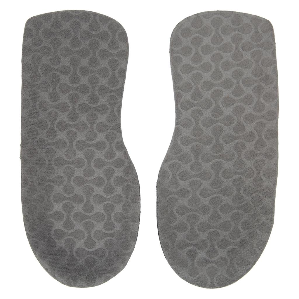 PU Feet Insoles Comfortable Shock Absorbing Arch Supports Inserts for Running Sports Gray