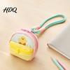 Fresh Style Daily Organizer Small Coin Purse Macaron Mini Backpack Pendant with Lanyard Lightweight Items
