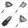 50Cm Foldable Fishing Net Retractable Stainless Steel Fishing Net Triangular Pole Folding Fly Landing Net