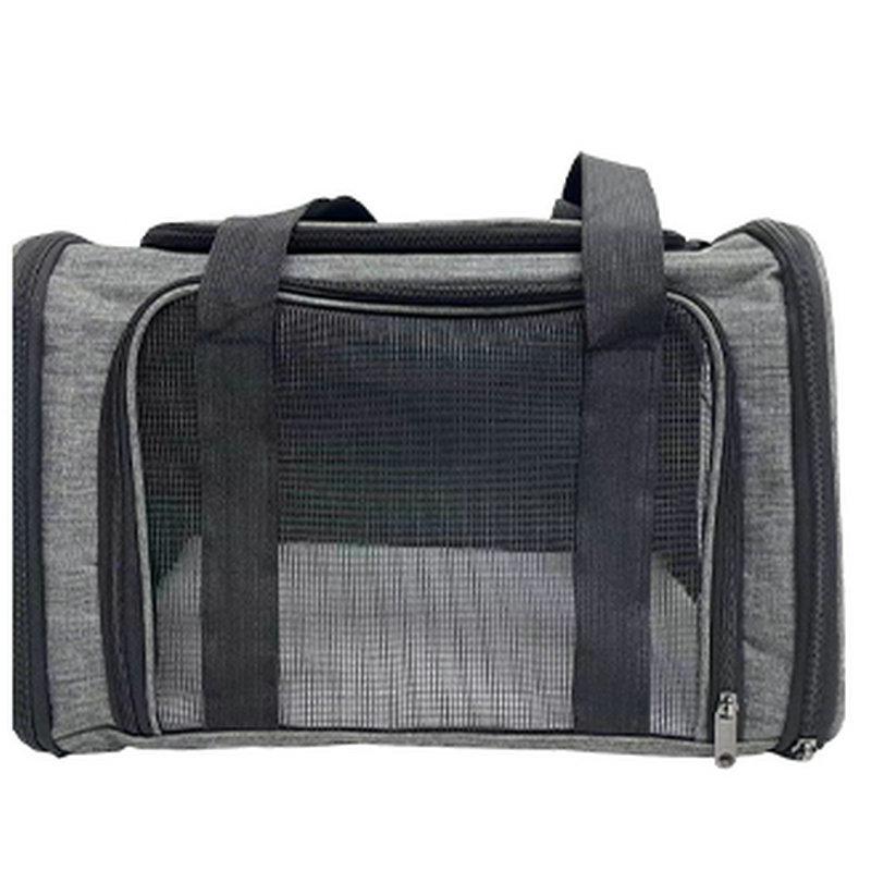 

Breathable Large-Space Crossbody Pet Carrier Backpack for Cats and Dogs Small size 42*28*28 серый