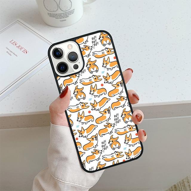 CUTIE CORGIS Phone Case For iPhone 17 Air 13 12 14 15 16 Cover For Apple iPhone 17 Air 14 15 16 Pro Max 6S Plus Coque