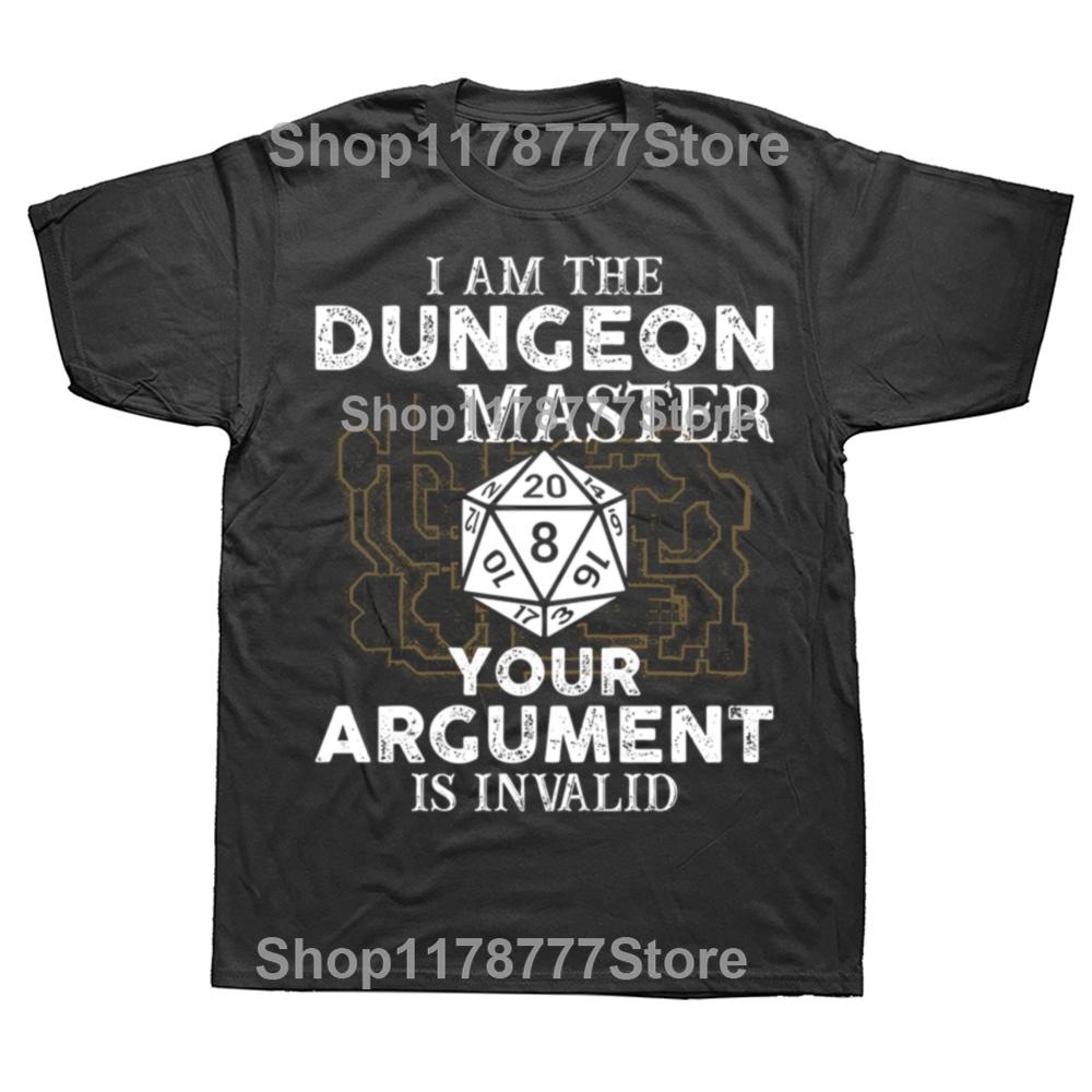 Funny Dungeons and Dragons Dungeon Master T Shirts Cotton Streetwear Short Sleeve Birthday Gifts Mens Clothing Oversized T Shirt