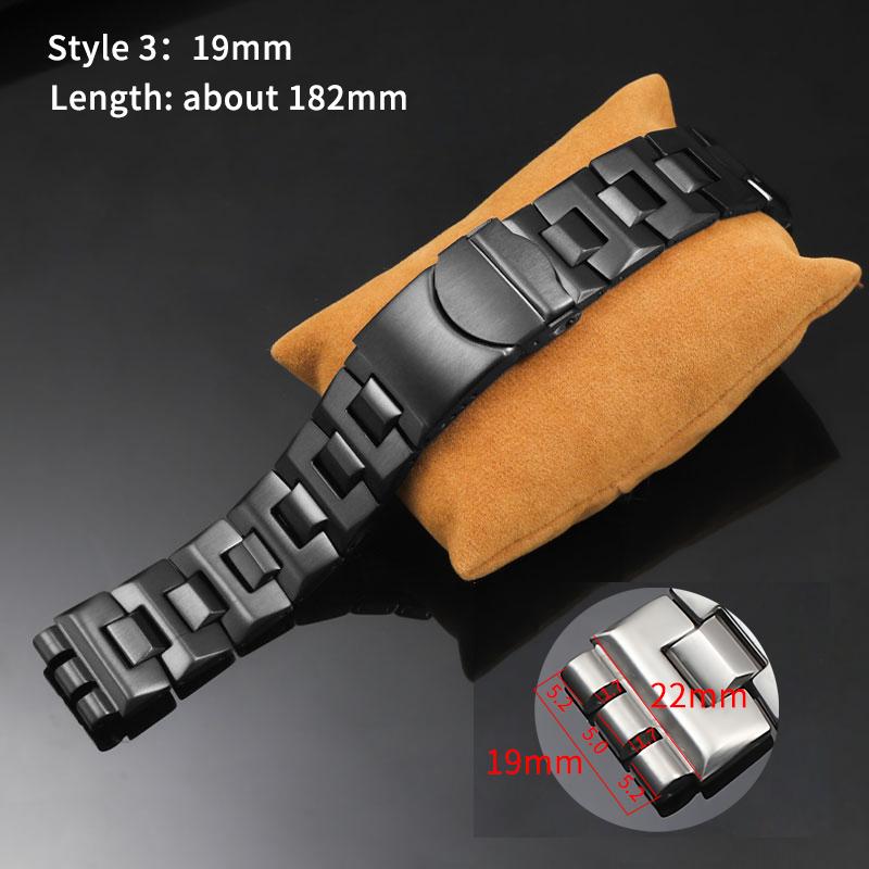 17 19 20 21 23mm cinturino solido in acciaio inossidabile per orologi Swatch YCS YAS YGS IRONY YGS749 Braccialetto da polso di ricambio da uomo