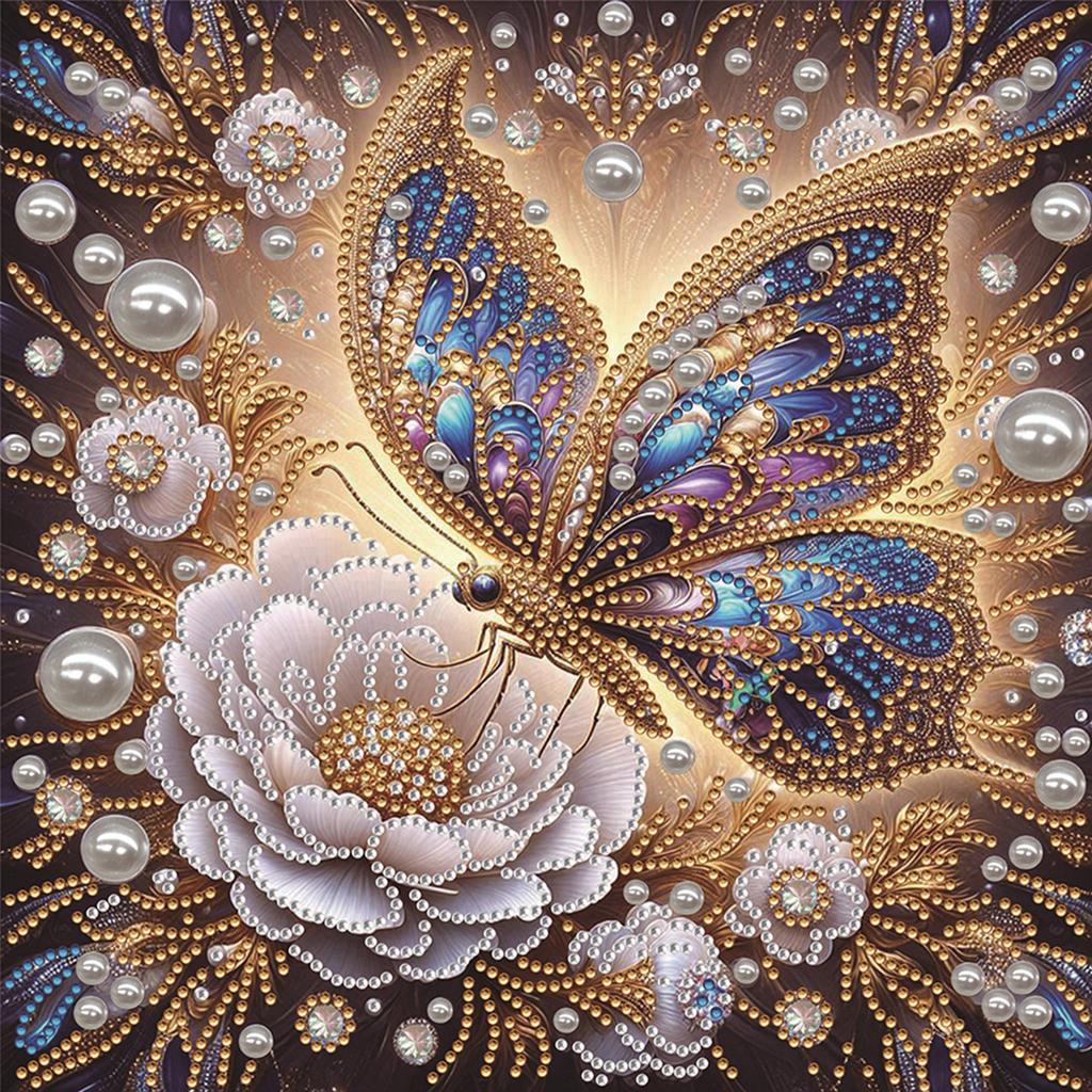 Schmetterling Spezielle Form 5D DIY Teilbohrer Diamant Malerei Kit für Erwachsene Geschenk Hauswand Dekor Diamanten Punkte Edelstein Kunst Kits 30x30cm