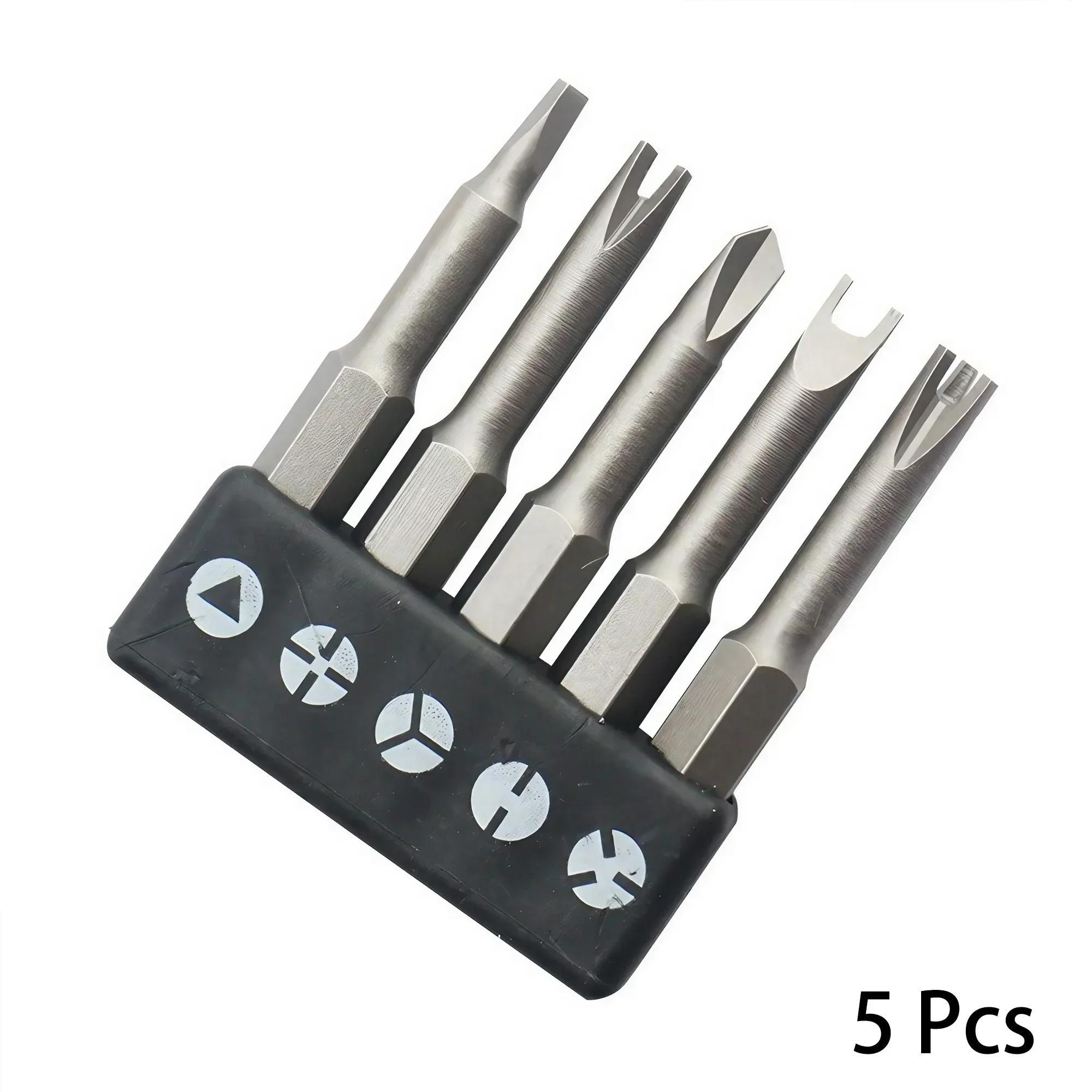 

5/7/13pcs Special-shaped Screwdriver Set, 50mm Magnetic Chrome-Vanadium Bits for Repair, Y-Type Triangle Cross 3-Point