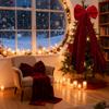 Extra-Large Christmas Bow Rich-Colored Velvet Christmas Bow Decorative Christmas Bow Elegant For Large Gifts Room Decoration