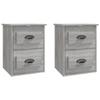VidaXL Wall-mounted Bedside Tables 2 Pcs Sonoma Grey 41.5x36x53 Cm 816405