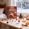 Christmas Countdown Calendar Box,24-day Christmas Countdown Gift, Children's Perception Toy Surprise Toy Set