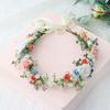 Fairy Handmade Flower Crown For Women Elegant Simulated Flower Wreath Hairband Girls Outdoor Beach Photography Hair Accessories