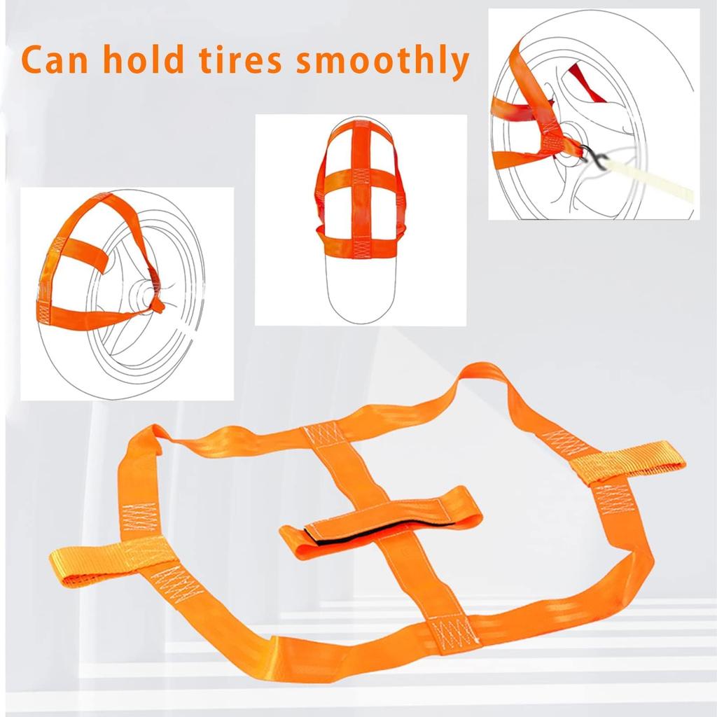 Motorcycle Tire Wheel Tires/Tires/Rear Wheel Lashing Belt Motorcycle Tire Bundle Safety Belt for Loading