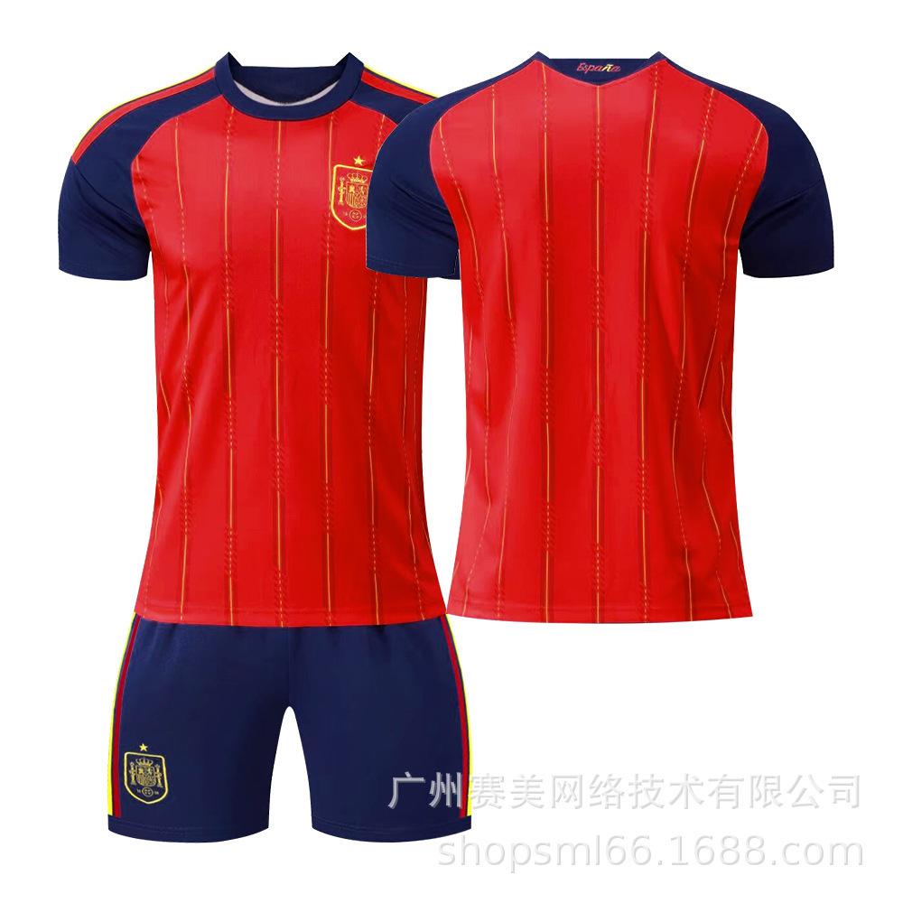 Football training uniform 2026 World Cup football uniform Spain home national team 19 Yamal 20 Pedri 16 16#
