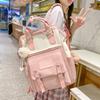 1pcs Primary School Four Piece Backpack Middle School High Capacity Wear-resistant Oxford Cloth Backpacklightweight Breathable Trendy and Cool