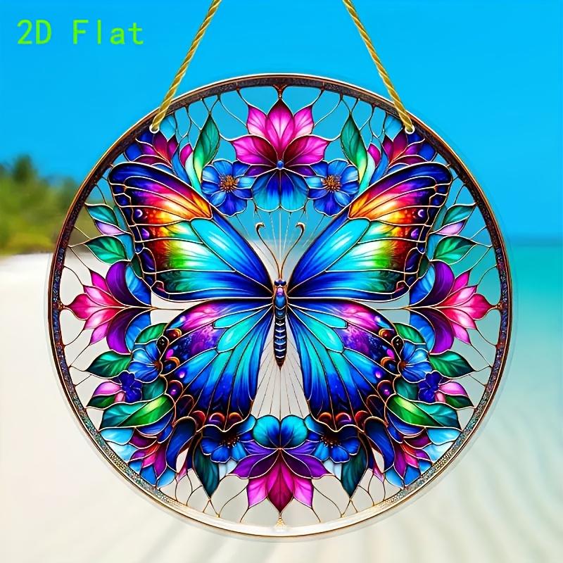 2D Flat Acrylic Butterfly Decoration, No Need for Batteries/electricity, Unique Indoor/outdoor Decoration, Multi-purpose Traditional Style, Wall Mou