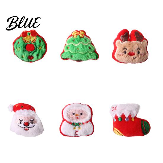 Soft Skin Friendly Cat Toys Christmas Toy Plush Santa Claus Snowman Elk Tree Festive Holiday Decorations for Pets Chew Bite Interactive Pet