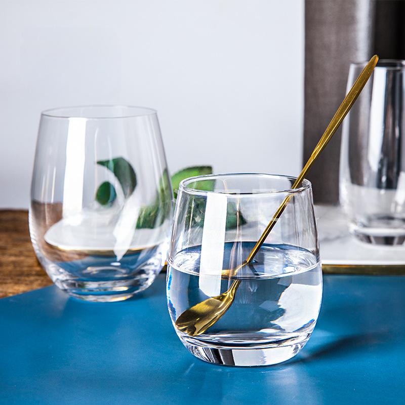 Cupa Creativă Colorată Electroplată din Sticlă cu Capacitate Mare Cupă Colorată în Formă de Ou Cupă Cristal Curcubeu Net Red