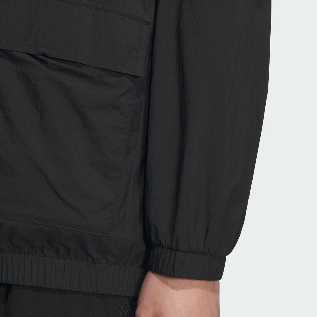 Adidas Relaxed Jacket with Mono Logo Men Outerwear Black IT3954