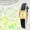 SEIKO Gold Square Watch 820310 with New Strap [Excellent Condition/New Battery] Ladies' 2P21-5B40