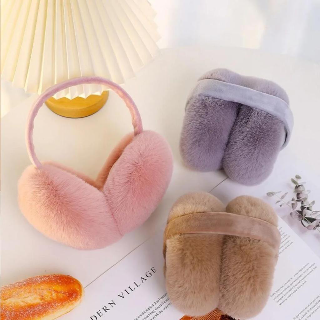Ear Cover for Winter Foldable Ear Muffs for Women Men Girls Soft Earmuffs Cold Weather Ear Warmers Headband Winter Accessories