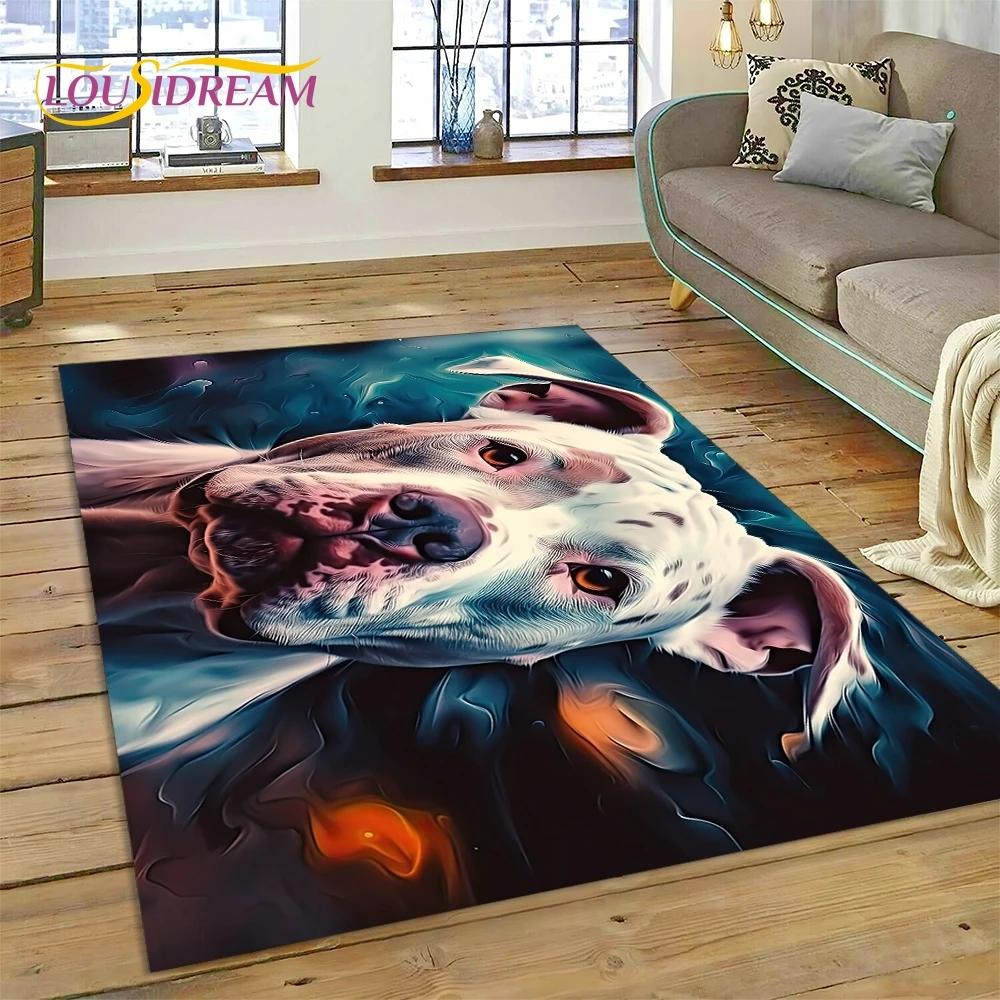 3D Cute Dog Samoye, Chihuahua, Husky, Koki Cartoon Χαλί για Σαλόνι Υπνοδωμάτιο Διακόσμηση σπιτιού, Αντιολισθητικό δώρο για καναπέ-πόρτα